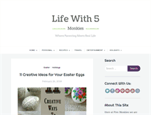 Tablet Screenshot of fivemonkies.com
